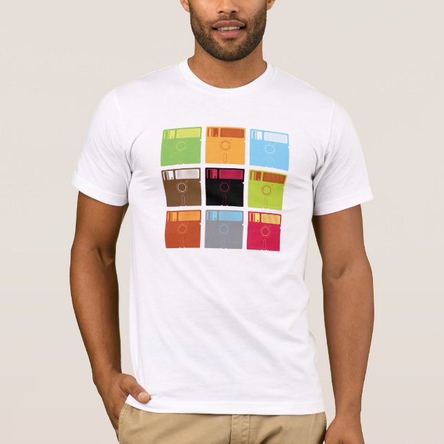 Diskette färbt Shirt (Vorderseite)