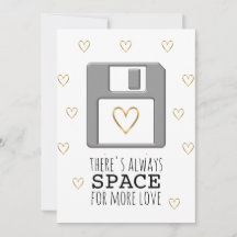 Diskette Gold Heart Valentine's Day Computer