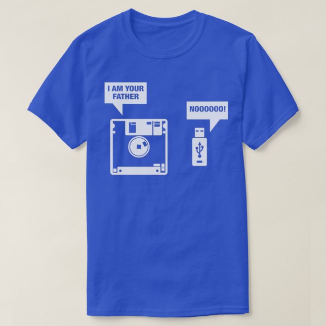 Diskette Ich bin Ihr Vater T-Shirt (Design vorne)