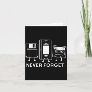 Diskette vergessen Retro lustig 90er Jahre Nippes Karte