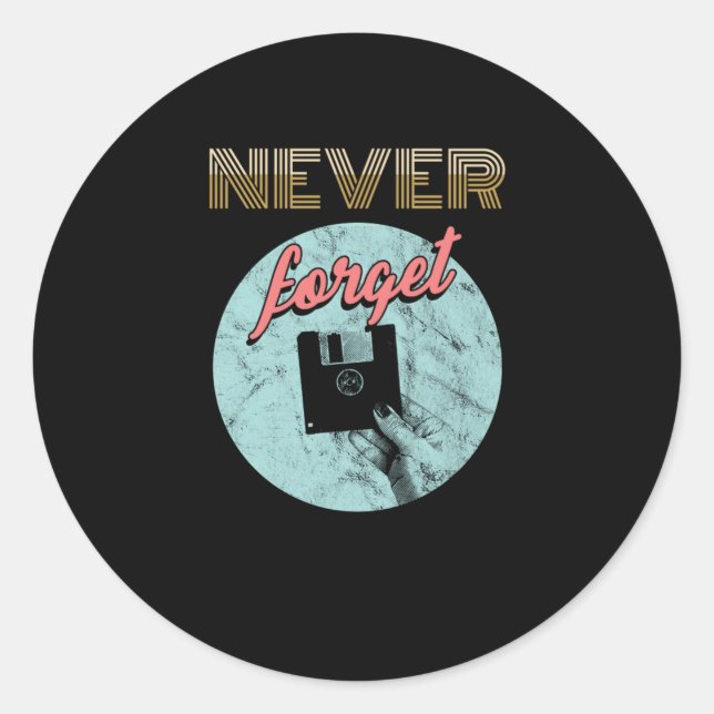 Diskettenlaufwerk-Diskettenlaufwerk Runder Aufkleber (Vorderseite)