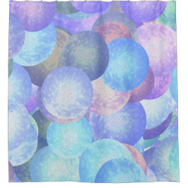 Diskobälle in pastellfarbenen Regenbogenfarben - 3 Duschvorhang