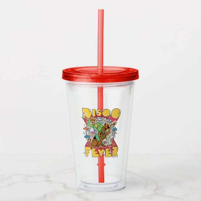Diskofieber mit Scooby und Shaggy Acryltrinkbecher (Vorderseite)
