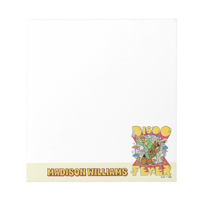 Diskofieber mit Scooby und Shaggy Notizblock (Vorderseite)