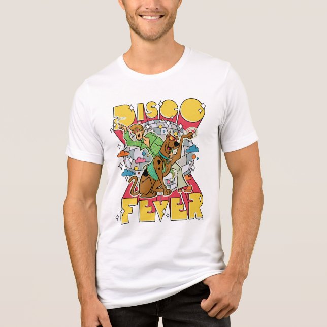 Diskofieber mit Scooby und Shaggy Tri-Blend Shirt (Vorderseite)