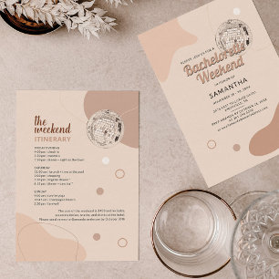 Diskothek Bachelorette Wochenende mit Party Einladung