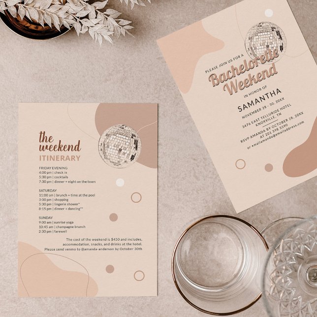 Diskothek Bachelorette Wochenende mit Party Einladung (Von Creator hochgeladen)