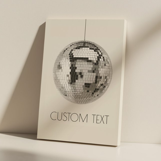 Diskothek Ball Wall Art Personalisierte Leinwand (disco ball canvas print)