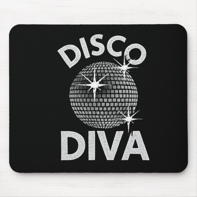 Diskothek Diva Queen1 Mousepad (Vorne)