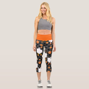 Diskothek halloween afrikanische Geisterorange Capri Leggings