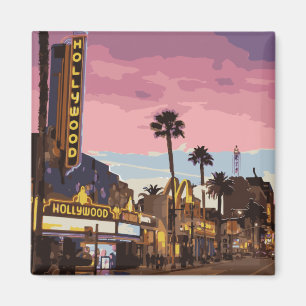 Diskothek lila Los Angeles Magnet