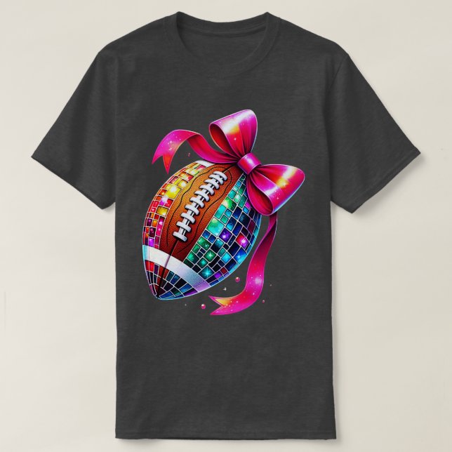 Diskothek mit Pink Bow Sports Party T-Shirt (Design vorne)