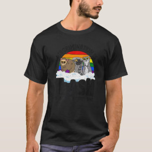 Diskriminierung ist Abfalleimer Gay Pride Raccoon T-Shirt