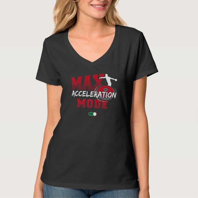 Diskus Leichtathletik Diskusathlet Diskuswurf T-Shirt (Vorderseite)
