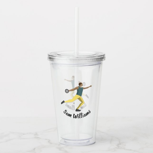 Diskusauskragen Acryltrinkbecher (Vorderseite)