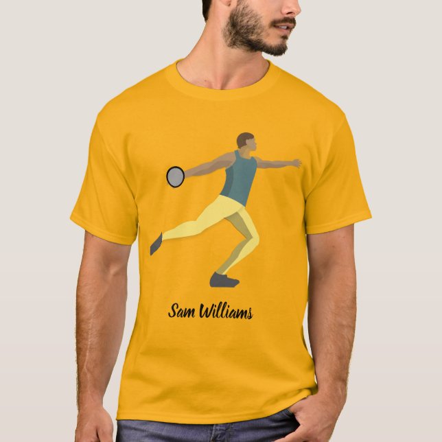 Diskusauskragen T-Shirt (Vorderseite)
