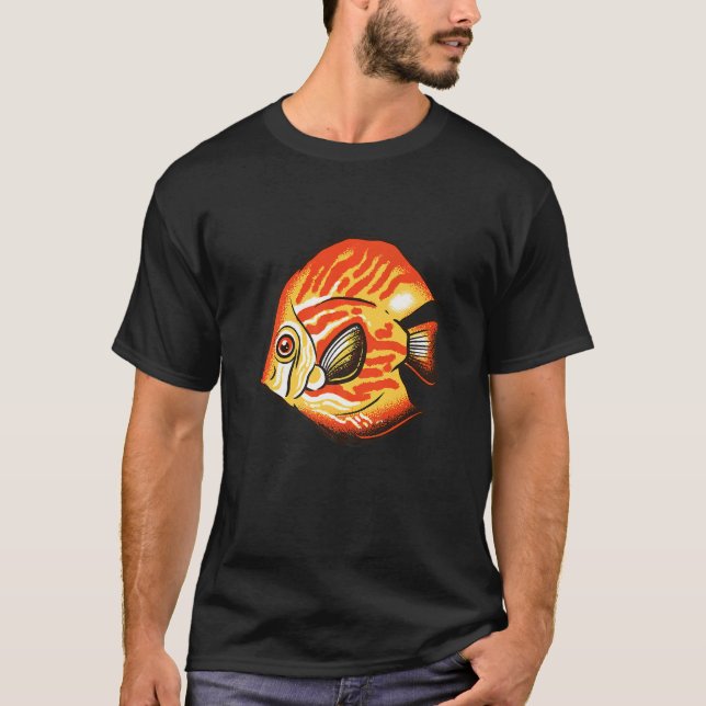 Diskusfisch Amazonas Flussfisch Diskus T-Shirt (Vorderseite)