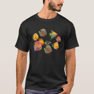 Diskusfisch Unterwasser Meer Lustige Ozean Fische T-Shirt