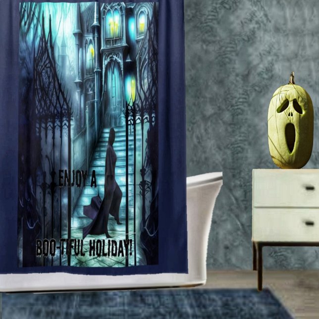 Diskussion über die Schritte Duschvorhang (Shower in creepy style, with this Spectre On The Steps Shower Curtain!)