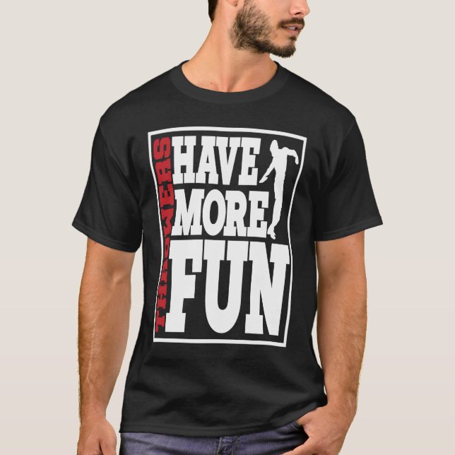 Diskusthalter haben mehr Spaß beim Diskus über 2 T-Shirt (Vorderseite)