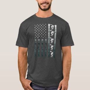 Diskuswerfer Leichtathletik Vintage Amerika T-Shirt
