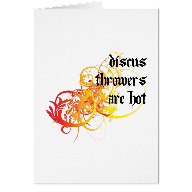 Diskuswerfer sind heiß (Vorne)