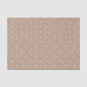 Dismal Mocha Prairie Lattice Western Folk Noir Seidenpapier