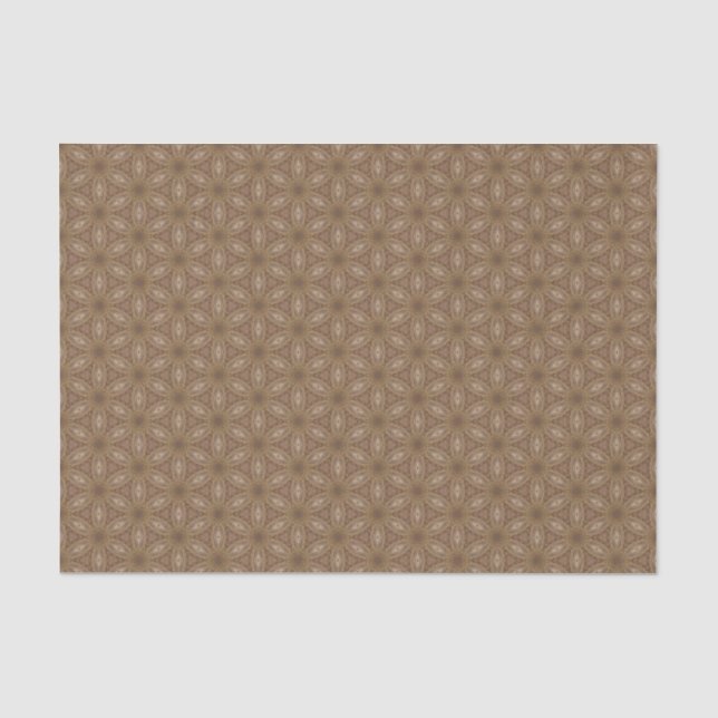 Dismal Mocha Retro Western Textur Seidenpapier (Vorderseite)