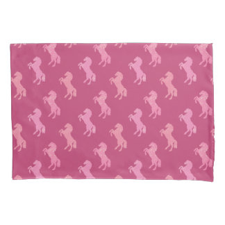 Dismal Pink Art School Horses Preppy Cowgirl West Kissenbezug