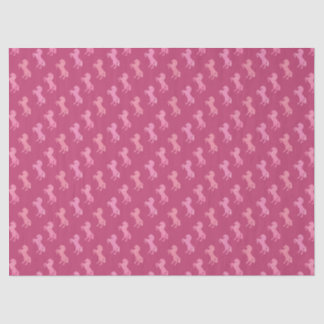 Dismal Pink Art School Horses Preppy Cowgirl West Seidenpapier