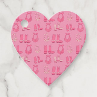 Dismal Pink Favor Tags Cowboy Boots Bandanas Geschenkanhänger