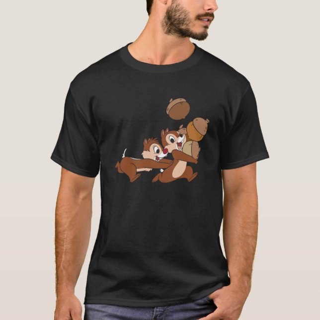Disney Chip n Dale Chipmunks Acorn Run Swea T-Shirt (Vorderseite)