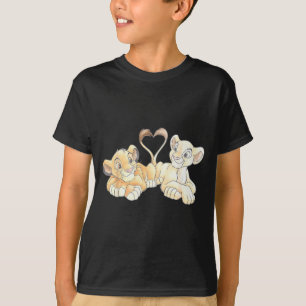 Disney Der König der Löwen Simba und Nala Herzen V T-Shirt