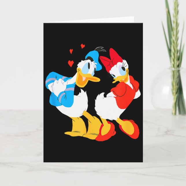 Disney Donald und Daisy Sweethearts Valentinstag D Karte (Vorderseite)