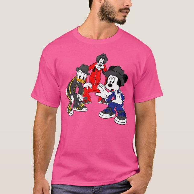 Disney Hip Hop Mickey und Freunde T-Shirt (Vorderseite)