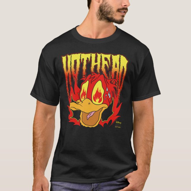 Disney Hot Ones Donald Duck Hothead Melting Face V T-Shirt (Vorderseite)