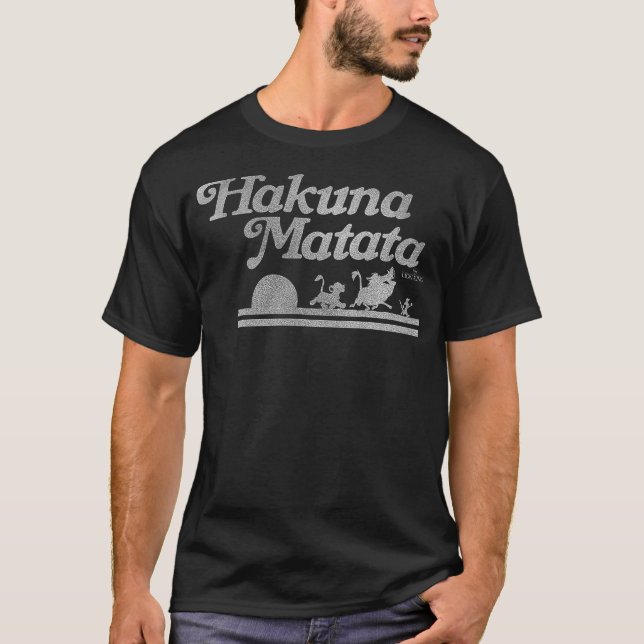 Disney Lion King Hakuna Matata Silhouette T-Shirt (Vorderseite)