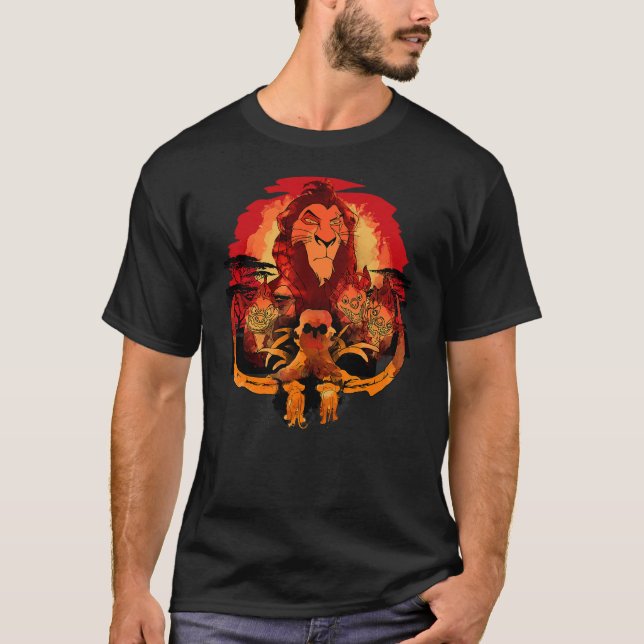 Disney Lion King Scar Watch Simba Nala Dark Waterc T-Shirt (Vorderseite)