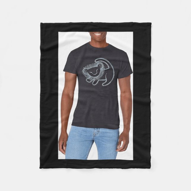 Disney Lion King Simba Cave Paintint Graphic Shirt Fleecedecke (Vorderseite)