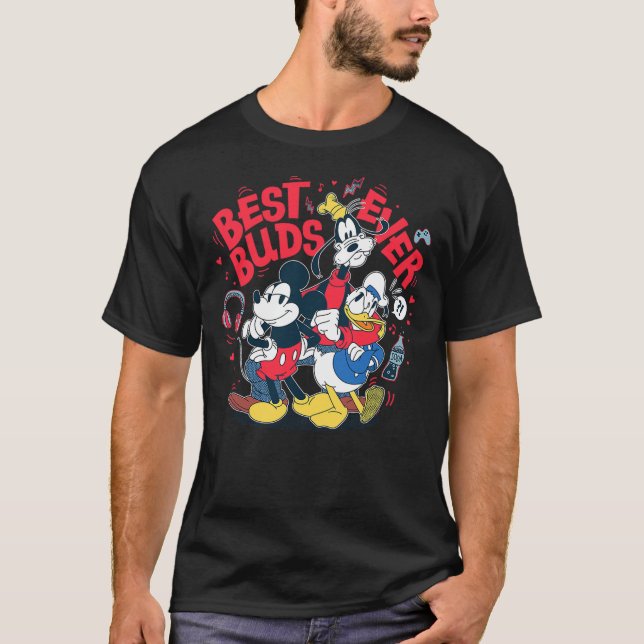 Disney Mickey Mouse Donald Duck Goofy Best Buds Ev T-Shirt (Vorderseite)