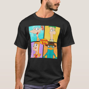 Disney Phineas and Ferb Character Box Up T-Shirt