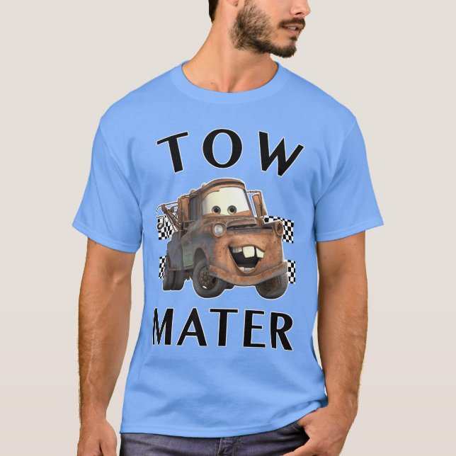 Disney Piar Carsow Mater Finish funny T-Shirt (Vorderseite)