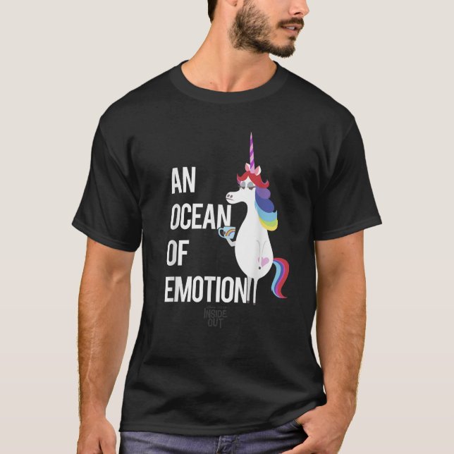 Disney Pixar Inside Out Unicorn An Ocean Of Emotio T-Shirt (Vorderseite)