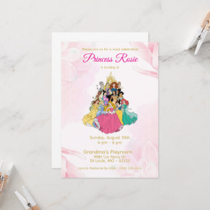 Disney Princess Geburtstagseinladung Einladung