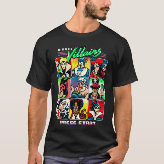Disney-Schurken-Gruppe Videospiel-Charakter T-Shirt