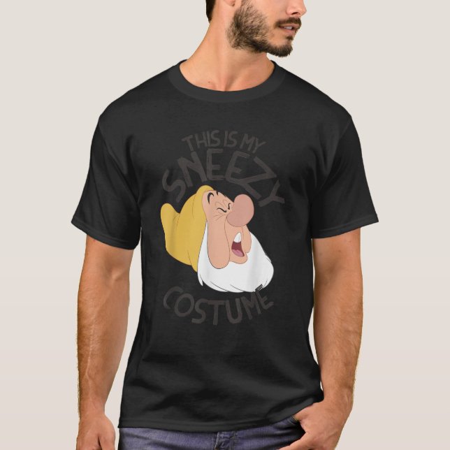 Disney Snow White This Is My Sneezy Costume Hallow T-Shirt (Vorderseite)