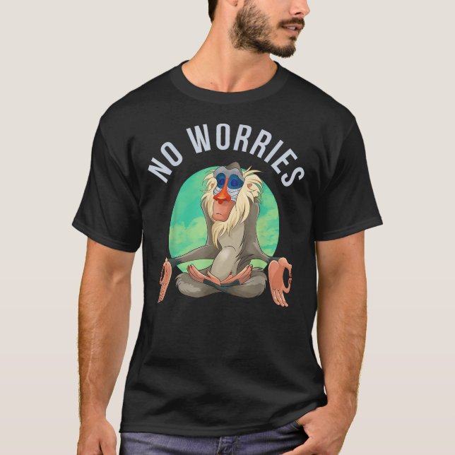 Disney The Lion King Rafiki No Worries T-Shirt (Vorderseite)
