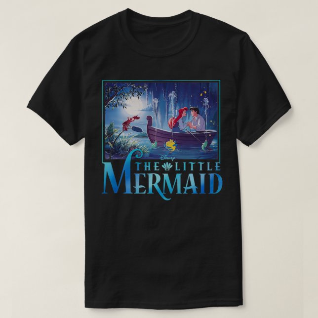 Disney The Little Mermaid Ariel & Eric Grotto Port T-Shirt (Design vorne)