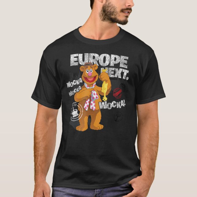 Disney The Muppets Fozzie Bear Europe Next Distres T-Shirt (Vorderseite)
