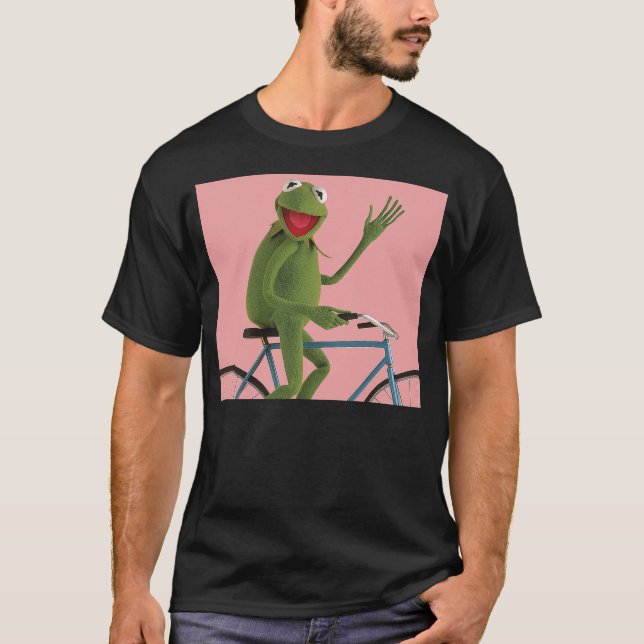Disney The Muppets Kermit The Frog Bike Ride T-Shirt (Vorderseite)